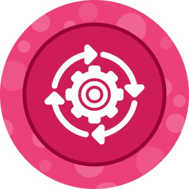 Devamlı Bütünleşme simgesi vektör illüstrasyonu