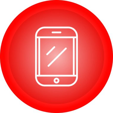 akıllı telefon simgesi, vektör illüstrasyonu basit tasarım