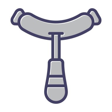 sosis simgesi vektör illüstrasyonu