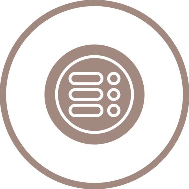 Bir Menü simgesinin vektör çizimi