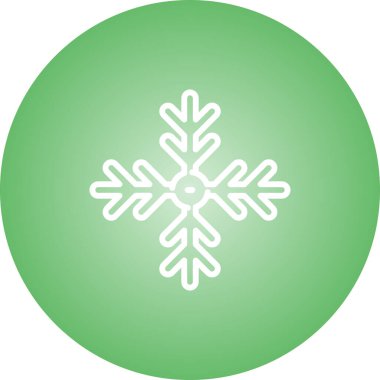 Kar Tanesi Ağı simgesi. Basit resimleme