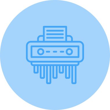 Kağıt öğütücü. Web simgesi basit tasarım              