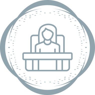 Yönetici seo modern simgesinin vektör illüstrasyonu