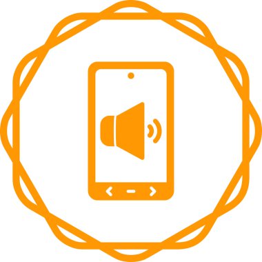 Cep telefonu çalıyor. Web simgesi basit illüstrasyon 