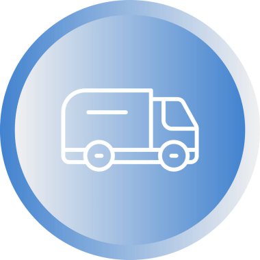 Kamyon web simgesi. Vektör illüstrasyonu