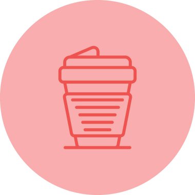 kahve fincanı simgesi web illüstrasyonu