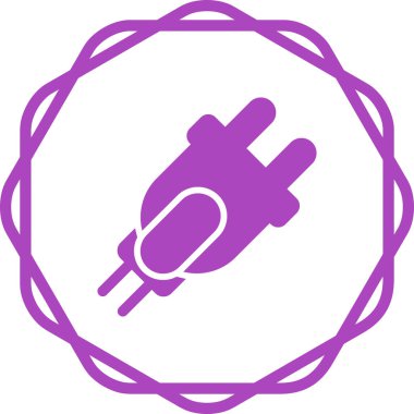 elektrik dolgu simgesi web basit illüstrasyon