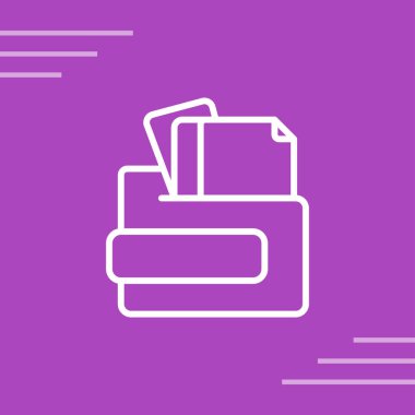 belge web simgesi vektör illüstrasyonu