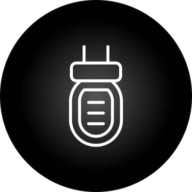 Kapasitör web simgesinin vektör illüstrasyonu