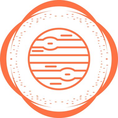 Gezegenin vektör illüstrasyon simgesi 