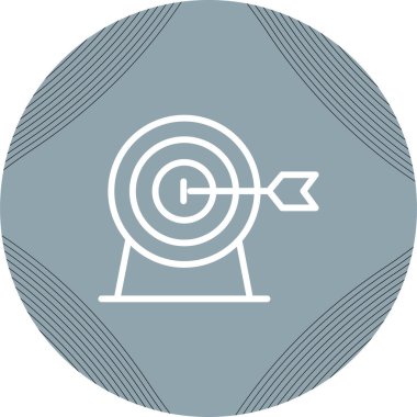 Hedef simgenin vektör illüstrasyonu 