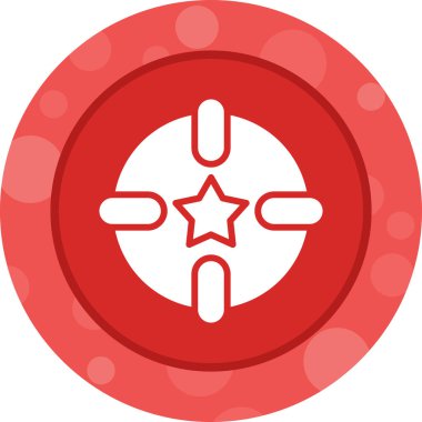 Hedef simgenin vektör illüstrasyonu 