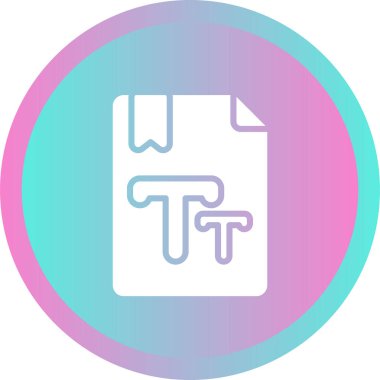 Metin Boyutu vektör çizimi