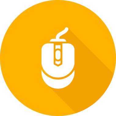 Bilgisayar faresi. Web simgesi basit illüstrasyon