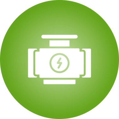 araba motoru simgesi vektör illüstrasyonu   