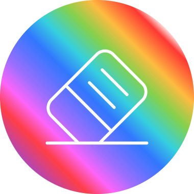 silgi simgesi, vektör illüstrasyonu basit tasarım