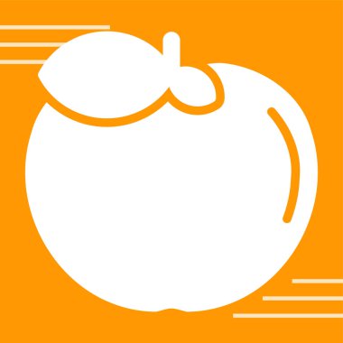 elma meyve ikonu vektör illüstrasyonu