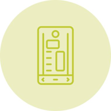 akıllı telefon simgesi, vektör illüstrasyonu basit tasarım