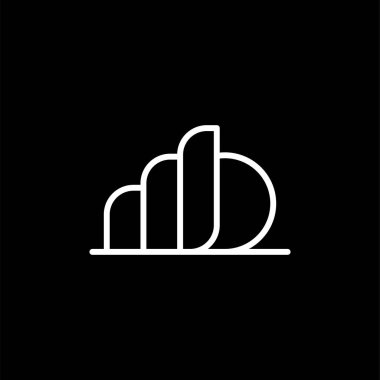 Kabuk simgesi, vektör illüstrasyonu basit tasarım