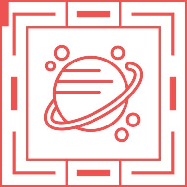 Gezegenin vektör illüstrasyon simgesi 