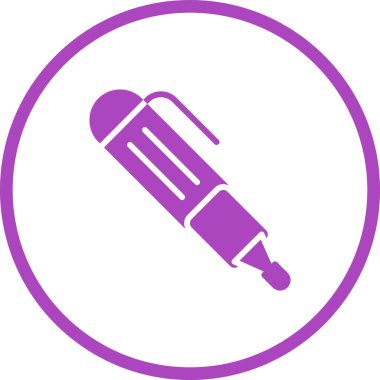 İşaretleyici Kalem Web simgesi basit illüstrasyon