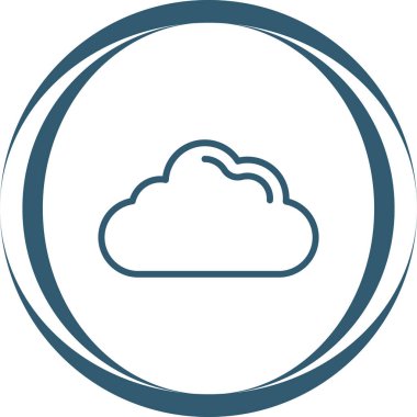 vector illustration of cloud modern icon 