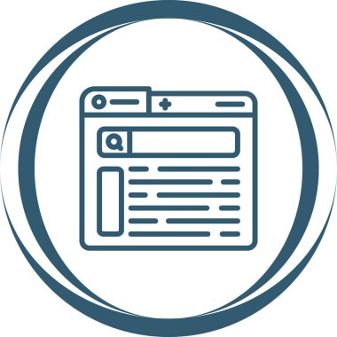 Ara. Web simgesi basit tasarım