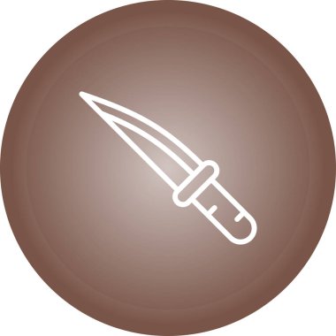 bıçak ağ simgesi, basit vektör illüstrasyonu