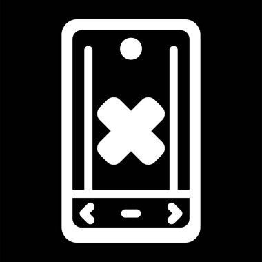 akıllı telefon simgesi, vektör illüstrasyonu basit tasarım