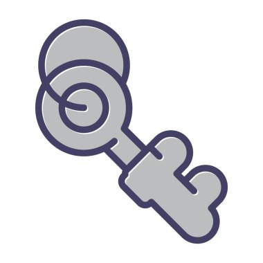 Anahtar. Web simgesi basit illüstrasyon