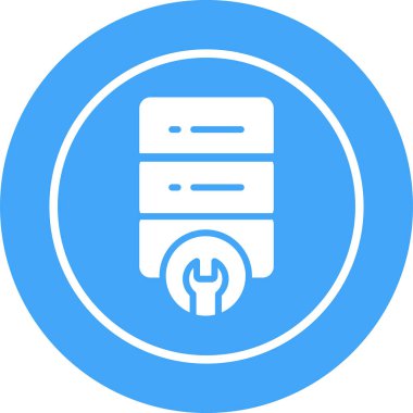 Sunucu Bakım Modern simgesinin vektör çizimi