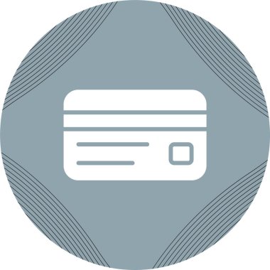 Kredi Kartı Hattı Simgesi. Ödeme Konsepti. Vektör İllüstrasyonu.