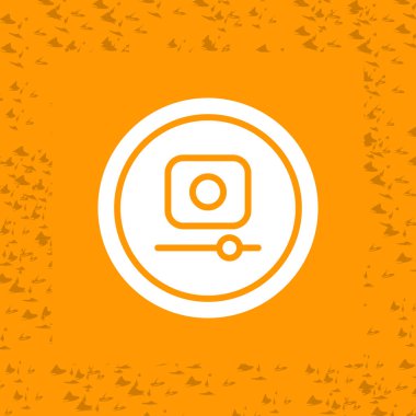 Video Kaydı Düğmesi simgesinin vektör illüstrasyonu