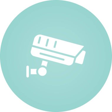 ccTV kamera simgesinin vektör illüstrasyonu 