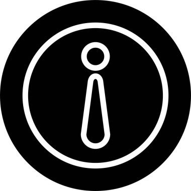 Dairedeki bilgi simgesinin web illüstrasyonu