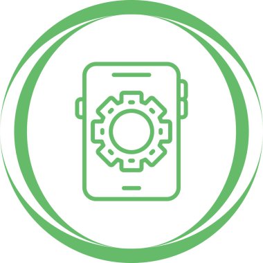 akıllı telefon simgesi, vektör illüstrasyonu basit tasarım