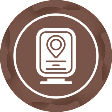 konum pin simgesi vektör illüstrasyonu 