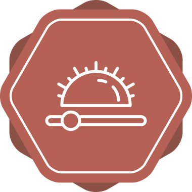 Karşıtlık simgesi, parlaklık simgesi. Beyaz arkaplandaki karşıtlık simgesini ayarla