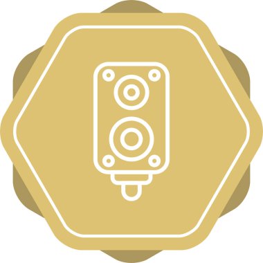 hoparlör simgesi, vektör illüstrasyonu basit tasarım