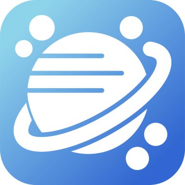 Gezegenin vektör illüstrasyon simgesi 