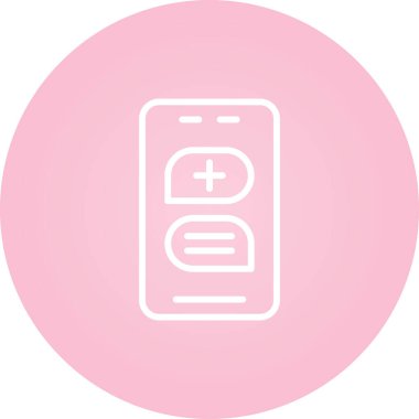 Çevrimiçi Randevu Web simgesi, basit vektör illüstrasyonu