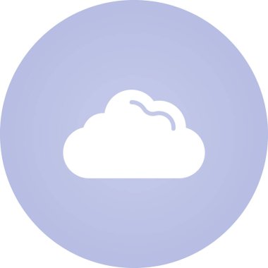 Modern bulut simgesinin vektör illüstrasyonu 