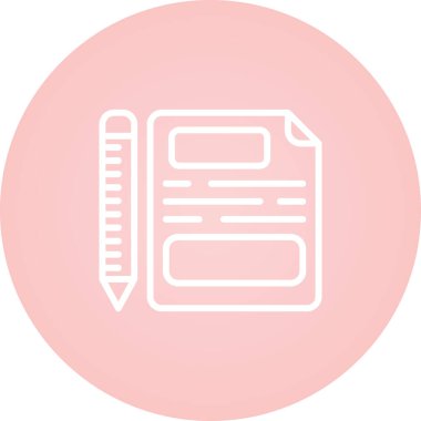 belge web simgesi vektör illüstrasyonu