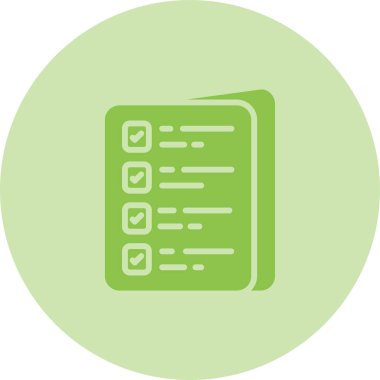 Kontrol listesi. Web simgesi basit illüstrasyon