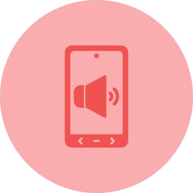 Cep telefonu çalıyor. Web simgesi basit illüstrasyon 