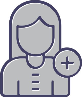 doktor simgesi, vektör illüstrasyonu basit tasarım