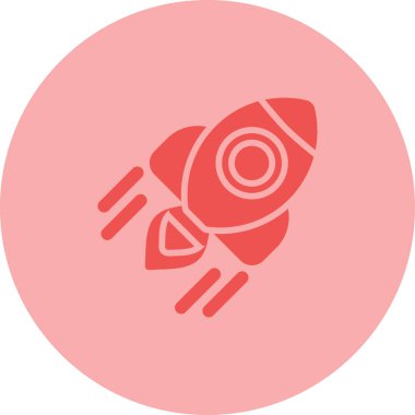 roket ağ ikonu vektör illüstrasyonu 