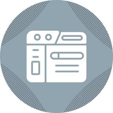 tarayıcı simgesi vektör illüstrasyonu