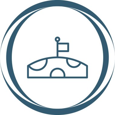 Beyaz arkaplanda ay vektör simgesi, gece simgesi 