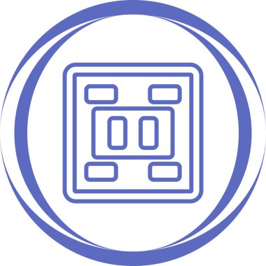 Soket simgesi tasarımı, vektör illüstrasyonu